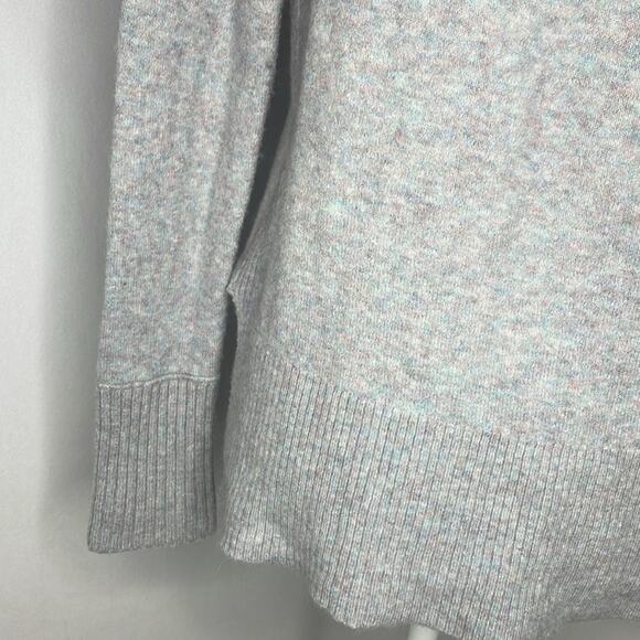 J crew merino wool blue multi color sweater - Picture 6 of 8